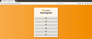 Abbildung 1: Die Webapp Firemerl, hier in der Browseransicht von Firefox 35.1, dient als Beispiel für eine Firefox-OS-App, die auf standardisierten Webtechnologien beruht.