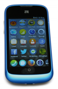 Abbildung 1: Das Alcatel Onetouch Fire E unter Firefox OS, das die Redaktion getestet hat.