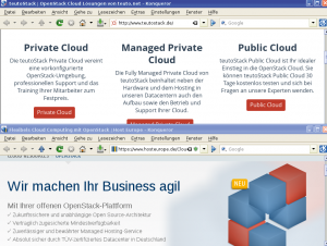 Abbildung 2: In Deutschland gibt es die Open-Stack-Cloud bei Teuto Stack und Host Europe.