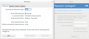 Abbildung 2: Am Desktop nutzt SLED Dejadup für Backups der wichtigsten Daten, auch auf externen Geräten.