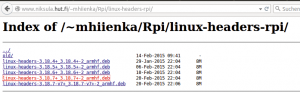 Abbildung 3: Die Modul-Generierung in Raspbian benötigt aktuelle Headerdateien.