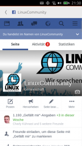 Abbildung 4: Ubuntu Phone kommt ab Canonical-Werk mit einer Facebook-Applikation.