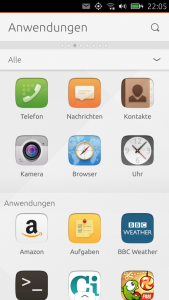 Abbildung 4: Die vorinstallierten Apps wie Browser, Kontaktverwaltung oder Kamera-App bringen nur einen rudimentären Funktionsumfang mit.