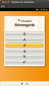 Abbildung 6: Firemerl lässt Musiker ihre Gitarren stimmen.