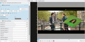 Abbildung 8: Einfache Bild-im-Bild-Effekte gelingen in Kdenlive mit »Pan and Zoom«.