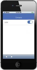 Abbildung 5: Die App mit etwas komplexeren Komponenten, etwa einem Schalter (&raquo;Toggle&laquo;).