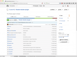 Abbildung 5: Rege Entwicklertätigkeit beim Flocker-Docker-Plugin, das bei der Dockercon als erstes Storage-Plugin überhaupt seinen großen Auftritt hatte.