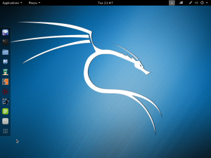 Abbildung 1: Neben dem hier gezeigten Gnome 3 haben Kali-Anwender die Wahl zwischen den Desktopumgebungen KDE, Xfce, Mate, LXDE, E17 sowie I3wm.