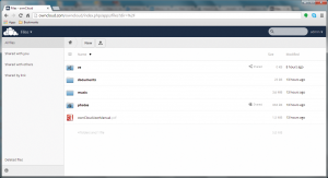 Abbildung 5: Owncloud mit lokalem Speicher ersetzt bei Bedarf Open Stack Swift und bietet über Clients für diverse Plattformen umfassende Kompatibilität.