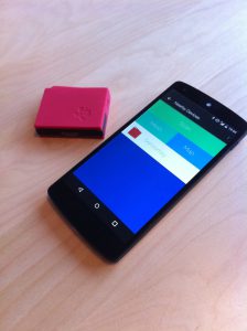 Sensortag mit Smartphoneanschluss über Bluetooth-Beacons. Quelle: Contiki