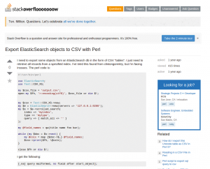 Abbildung 1: In der Rubrik &raquo;Related&laquo; generiert Stackoverflow mit Elasticsearch Links mit ähnlichen Fragen.