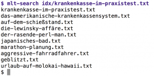 Abbildung 3: Zu einem Blogeintrag über das amerikanische Krankenkassensystem findet Elasticsearch auch passende Artikel.