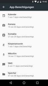 Abbildung 6: Welche Apps haben Zugriff auf das Telefon? Auch diese Frage beantwortet Marshmallow mit Bordmitteln.