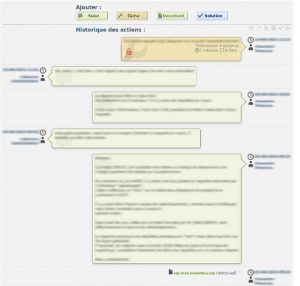 GLPI führt eine Timeline für Tickets ein (Quelle: https://github.com/pluginsGLPI/)