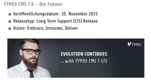 Erste Wahl auch für Hipster: Typo 3 CMS 7 mit Langzeit-Support (Quelle: typo3.org)