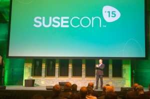 Abbildung 1: Michael Miller moderierte die Keynote der Susecon.