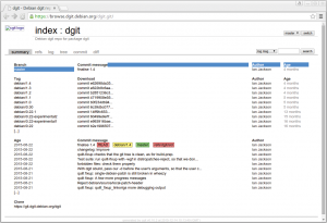 Abbildung 1: Das Dgit-Repository. Aktuell ist die Version 1.4.