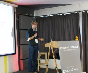 Abbildung 1: Auf der Konferenz sprach unter anderem Systemd-Chefentwickler Lennart Poettering ausführlich über die Pläne für das Initsystem.
