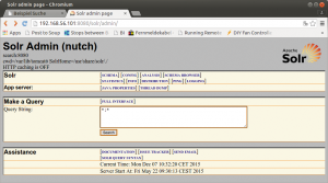 Abbildung 1: Das Admin-Interface von Apache Solr ist betont einfach und klar gehalten.
