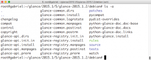 Abbildung 1: Neben den nötigen »changelog«, »control«, »copyright« und »rules« finden sich in »debian« oft viele weitere Dateien.