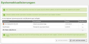 Abbildung 12: Wer nicht auf die automatischen Aktualisierungen warten möchte, stößt beim Zentyal Server Updates einfach von Hand an.