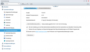 Abbildung 14: Aktuelle Software wandert per Firmware-Upgrade auf das NAS-System.