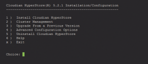 Abbildung 2: Mit Hyperstore kommt ein Installationswerkzeug, das aus Centos 6.6 einen fertigen Hyperstore-Knoten macht.