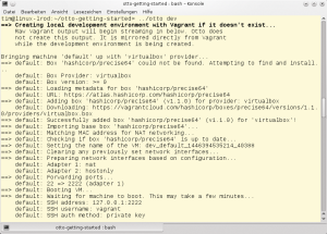 Abbildung 3: Mit Hilfe von Vagrant stellt Otto eine virtuelle Maschine mit einem Mini-Ubuntu zusammen, richtet in ihr einen SSH-Zugang ein und installiert dann die benötigte Software.