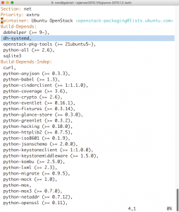 Abbildung 3: Die Debhelper-Integration von Systemd klappt nur, wenn »dh-systemd« zu den Build-Abhängigkeiten gehört.