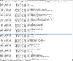 Abbildung 4: Wenn die Systemd-Integration wie vorgesehen funktioniert, findet sich im Paket am Ende des Vorgangs ein entsprechendes Unit-File in »/lib/systemd/system/«.