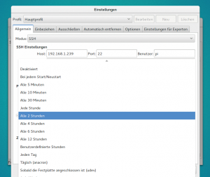 Abbildung 4: Back in Time kennt zahlreiche Sicherungsintervalle. Es reagiert auch dann, wenn ein User einen USB-Stick einsteckt.