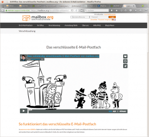 Abbildung 6: Da das Prinzip des verschlüsselten Mailarchivs verbal nicht ganz einfach zu erklären ist, hilft der Anbieter Heinlein Support mit Comics nach.