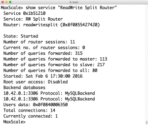 Abbildung 3: Mit Hilfe des »maxadmin«-CLI finden Admins schnell heraus, wie es einem Router und seinen Backends geht.