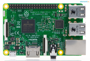 Abbildung 1: Das Layout des Raspberry Pi 3 stimmt bis auf wenige Details exakt mit dem seines Vorgängers überein. Gehäuse für den Raspberry Pi 2 eignen sich auch für den 3er.