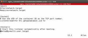 Abbildung 1: Die Socket-Unit informiert Systemd, auf welchem Port das Initsystem lauschen soll.