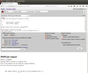Abbildung 4: PHP-Lint lässt sich direkt im Browser ausprobieren: Im Eingabefeld hinterlegt man den PHP-Code und lässt ihn dann über den gleichnamigen Button rechts unten parsen.