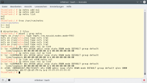 Abbildung 4: Das Handling der Namensräume fällt dem erfahrenen Linux-Admin leicht.