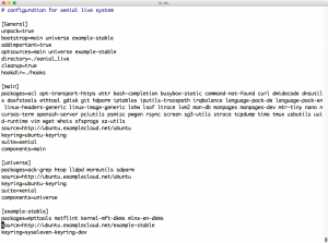 Abbildung 5: Das Tool Multistrap erstellt neue Container von Grund auf – Admins erhalten auf diese Weise eine genaue Liste der enthaltenen Dienste und Pakete.