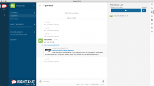 Abbildung 5: Rocket Chat bietet sich als weitere Slack-Alternative an und beherrscht auch eine automatische URL-Vorschau.