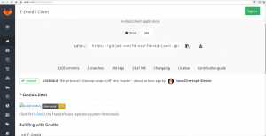 Abbildung 9: Der freie Android-Store F-Droid gehört zu den Nutzern von Gitlab.