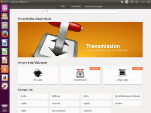 Software lässt sich in Ubuntu 16.04 über Gnome Software installieren, das Software-Center wurde ausrangiert.