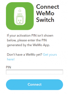 Abbildung 7: … die Ifttt.com entgegennimmt und damit den Wemo-Switch fernsteuern kann.