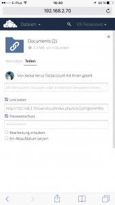 Abbildung 7: Das Owncloud-Webinterface erhält volle Punktzahl für das gute responsive Design. Writer, Calc und Impress dagegen zierten sich.