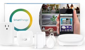Abbildung 9: Der Smartthings-Hub der Firma Samsung bringt verschiedene proprietäre Protokolle unter einen Hut, derzeit aber nur in den USA.
