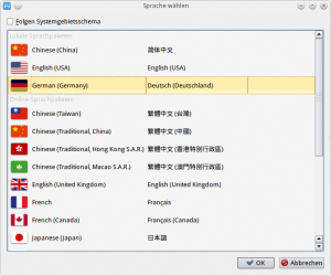 Abbildung 10: Die Sprache wechselt der Nutzer von WPS Office mit wenigen Mausklicks.