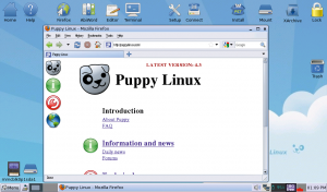 Abbildung 11: Puppy gehört zu den Klassikern unter den Linux-Winzlingen und heißt nach einem Chihuahua.