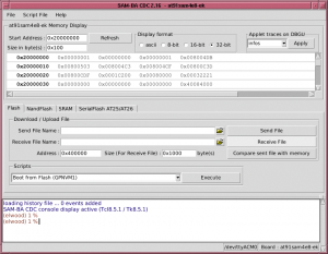 Abbildung 2: Über ein Tool von Atmel lässt sich die Firmware aktualisieren.