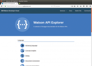 Abbildung 2: Auch die Dokumentation des REST-API der Watson Developer Cloud entsteht mit Hilfe von Swagger und gibt Interessierten so einen ersten Eindruck von den Ergebnissen.