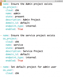 Abbildung 2: Die Cloudmodule von Ansible ermöglichen Operationen direkt aus Ansible heraus in Cloudumgebungen, hier etwa Open Stack.