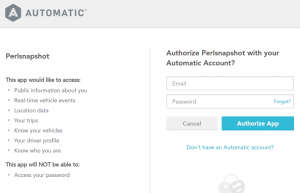 Abbildung 8: Der lokal gestartete Webserver bringt den User zum Login der Automatic-Webseite, um die Applikation »Perlsnapshot« zu autorisieren.